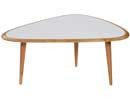 TABLE BASSE 50's, Small, Blanc de RED EDITION